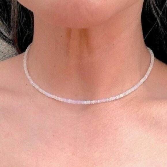 Opal Necklace Beaded Fire Opal Necklace Genuine Ethiopian Fire Opal Necklace - Picture 12 of 13